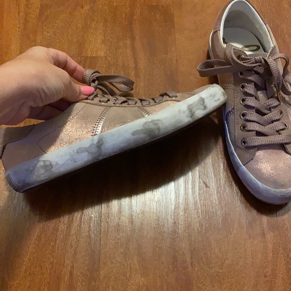 Sam Edelman Baylee Sneakers Pink Shimmer - Picture 6 of 10